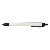 Monogram Classic Elegant Minimal Typography Naam Zwarte Inkt Pen (Bodem)