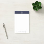 Monogram Classic Elegant Name Post-it® notes (Kantoor)