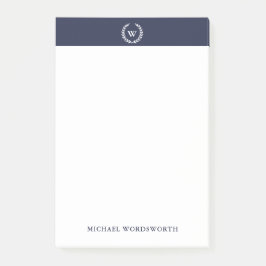 Monogram Classic Elegant Name Post-it® notes
