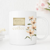 Monogram Classic Elegante Bloemen Koffie Mok