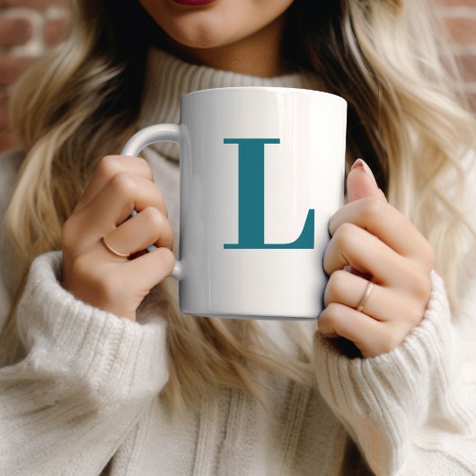 Monogram Classic Elegante minimale tweekleurige ko Koffiemok