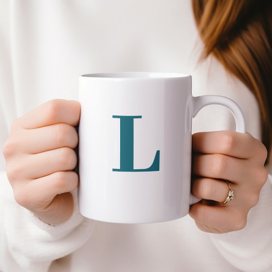 Monogram Classic Elegante minimale tweekleurige ko Koffiemok