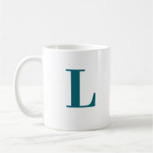 Monogram Classic Elegante minimale tweekleurige ko Koffiemok (Links)
