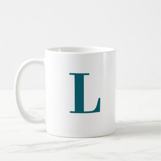 Monogram Classic Elegante minimale tweekleurige ko Koffiemok (Links)