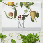 Monogram Classic Fruit Design of Tekst toevoegen a Theedoek (Gevouwen)
