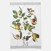 Monogram Classic Fruit Design of Tekst toevoegen a Theedoek (Verticaal)