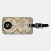 Monogram Classic Travel  Wereldkaart Bagagelabel (Voorkant horizontaal)