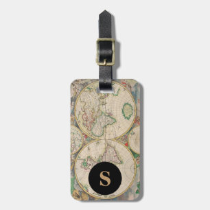 Monogram Classic Travel Wereldkaart Bagagelabel