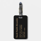 Monogram Classic Travel  Wereldkaart Bagagelabel (Achterkant verticaal)