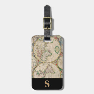 Monogram Classic Travel Wereldkaart Bagagelabel