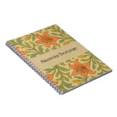 Monogram classic William Morris Rustic vintage Notitieboek (Rechterzijde)