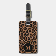 Monogram Classic Zwart / Bruin Leopard Spot Print
