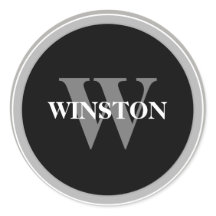 Monogram Classic Zwart en wit Serif lettertype