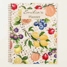 Monogram classy pretty beige and brown Citrus Planner