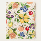 Monogram classy pretty beige and brown Citrus Planner (Achterkant)