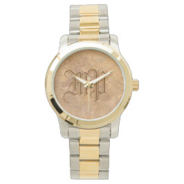 Monogram Classy Stone Look Horloge