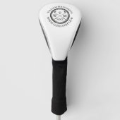Monogram Club Datum zwart-wit Golfheadcover (Voorkant)