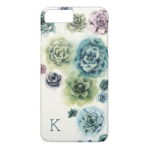 Monogram   Cluster Succulenten iPhone 8/7 Plus Hoesje