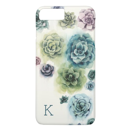 Monogram | Cluster Succulenten Case-Mate iPhone Case (Achterkant)