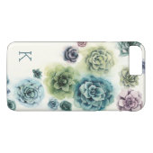 Monogram | Cluster Succulenten Case-Mate iPhone Case (Achterkant (Horizontaal))