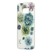 Monogram | Cluster Succulenten Case-Mate Samsung Galaxy Hoesje (Achterkant Links)