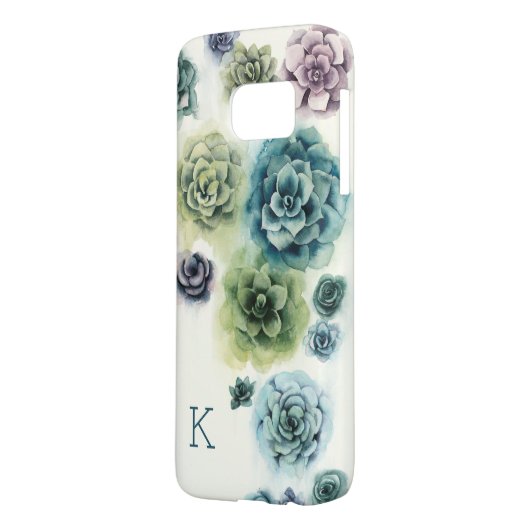Monogram | Cluster Succulenten Case-Mate Samsung Galaxy Hoesje (Achterkant Links)