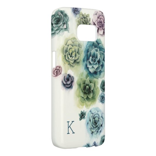 Monogram | Cluster Succulenten Case-Mate Samsung Galaxy Hoesje (Back/Rechts)