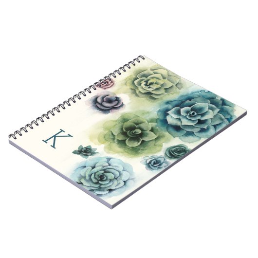 Monogram | Cluster Succulenten Notitieboek (Linkerzijde)