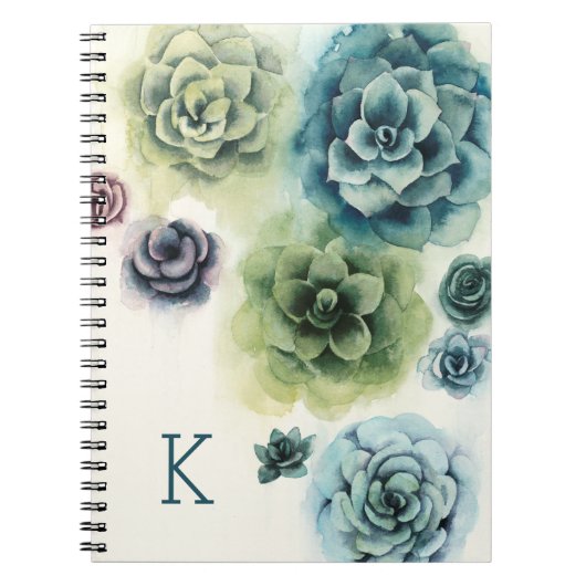 Monogram | Cluster Succulenten Notitieboek (Voorkant)