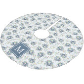 Monogram Coastal Crab Christmas Lights Kerstboom Rok (Gekanteld)