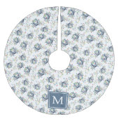 Monogram Coastal Crab Christmas Lights Kerstboom Rok (Voorkant)