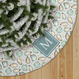 Monogram Coastal Oyster Shell Kerstboom Rok