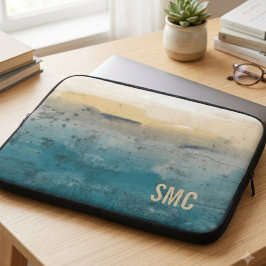 Monogram Coastale Abstract Laptop Sleeve
