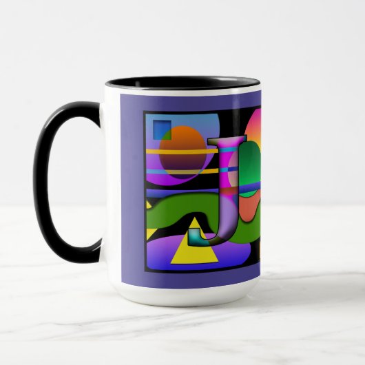 Monogram Cofee mok met initialen J en C (Links)