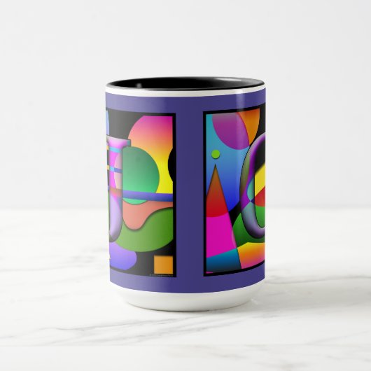 Monogram Cofee mok met initialen J en C (Midden)
