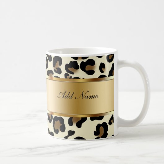 Monogram Coffee Mugs Leopard Koffiemok (Rechts)