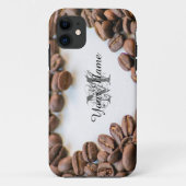 Monogram Coffeeholic-telefoontas! Case-Mate iPhone Case (Achterkant)