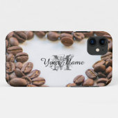  Monogram Coffeeholic-telefoontas! Case-Mate iPhone Case (Achterkant (horizontaal))