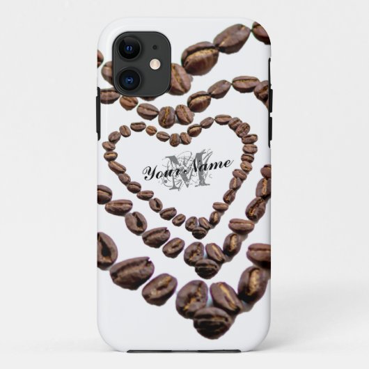  Monogram Coffeeholic-telefoontas! Case-Mate iPhone Case (Achterkant)