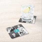 Monogram Collage Aangepaste Foto-Onderzetters - Tu Kartonnen Onderzetters (Insitu)