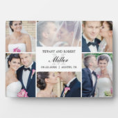 Monogram Collage EDITABLE KLEUR Plak met paling Ea Fotoplaat (voorkant)