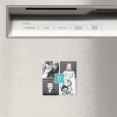 Monogram Collage Gepersonaliseerde Fotomagneet Tur Magneet (Insitu (Vaatwasser))