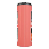 Monogram Collage Voeg je eigen fotokoraal toe Thermosbeker (Achterkant)