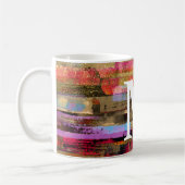Monogram Colorful Abstract Mug Koffiemok (Links)