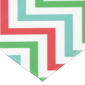 Monogram Colorful Chevron kersttablet Tafelkleed (Gekanteld)