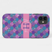 Monogram - Colorful Mermaid Glitter Design - Case-Mate iPhone Case (Achterkant (horizontaal))