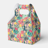 Monogram | Colorful Polka Dot Cactus Pattern Bedankdoosjes (Achterkant)