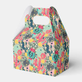 Monogram | Colorful Polka Dot Cactus Pattern Bedankdoosjes (Voorkant Zijde)