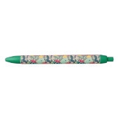 Monogram | Colorful Polka Dot Cactus Pattern Zwarte Inkt Pen (Voorkant)