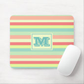 Monogram Colorful Summer Stripes Muismat (Met muis)